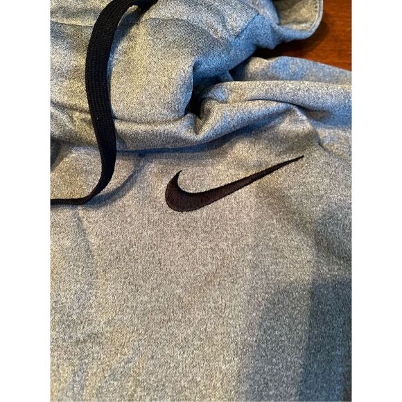 Nike Gray Dri Fit Hoodies Swoosh Medium - Picture 3 of 7